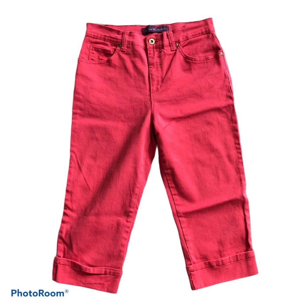 Coral Gloria Vanderbilt capris (D6)